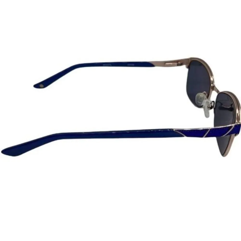 Bulova Nairobi Royal Blue Gold Top Rim  Eyeglasses Sunglasses